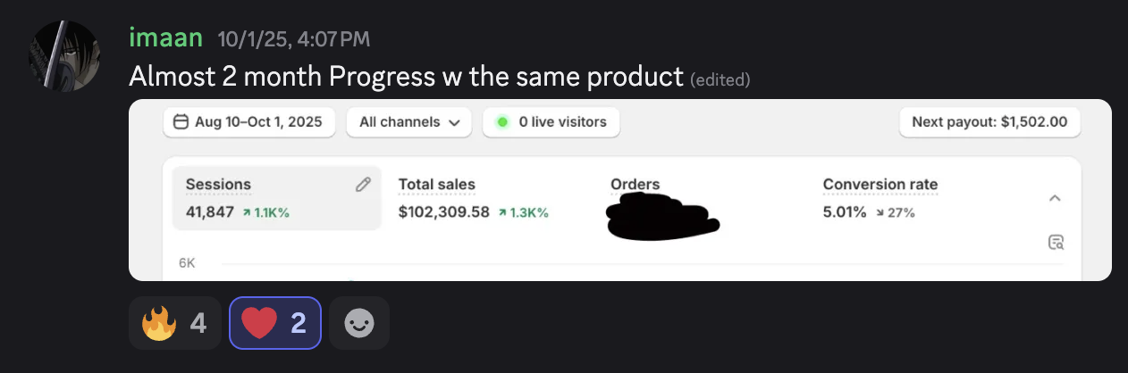 Student result screenshot