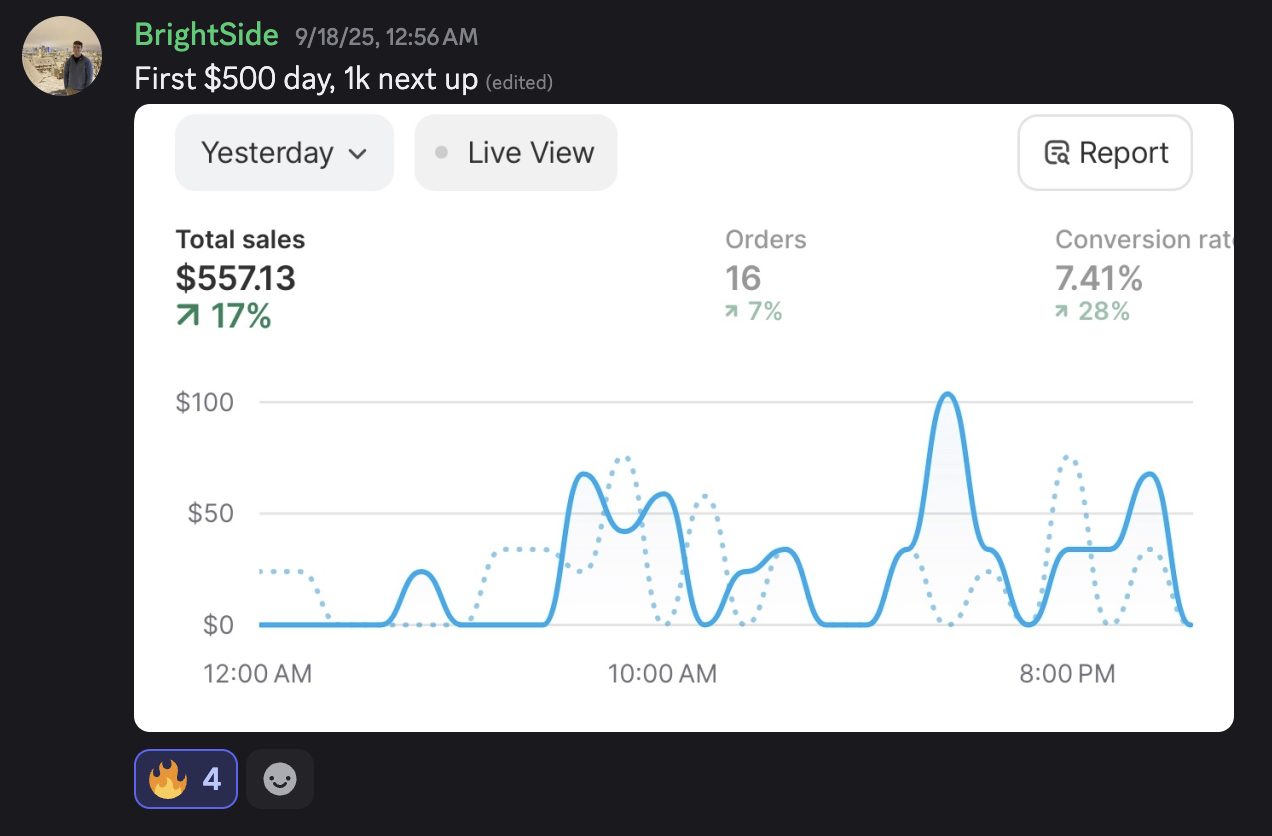 Student result screenshot