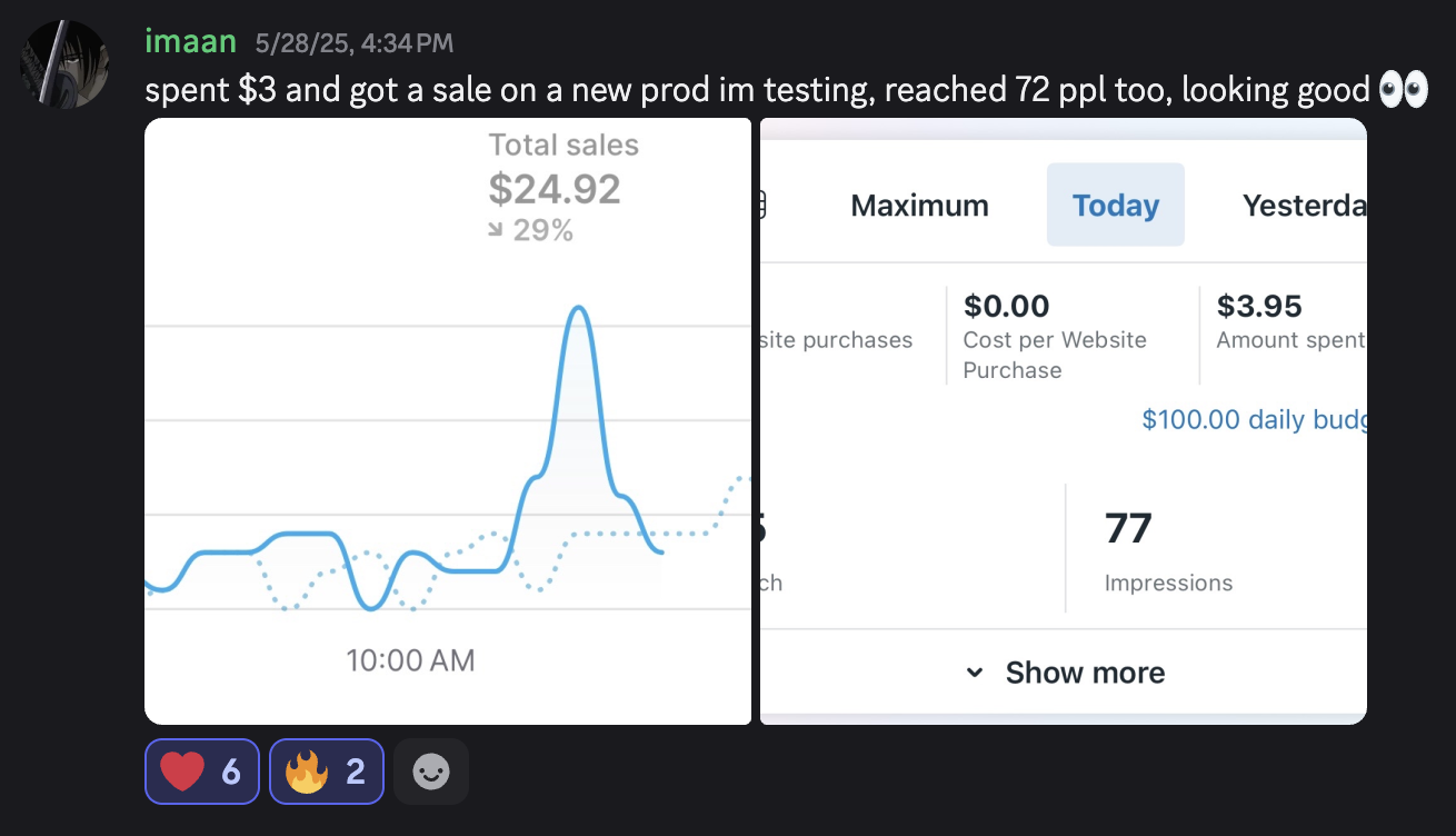 Student result screenshot