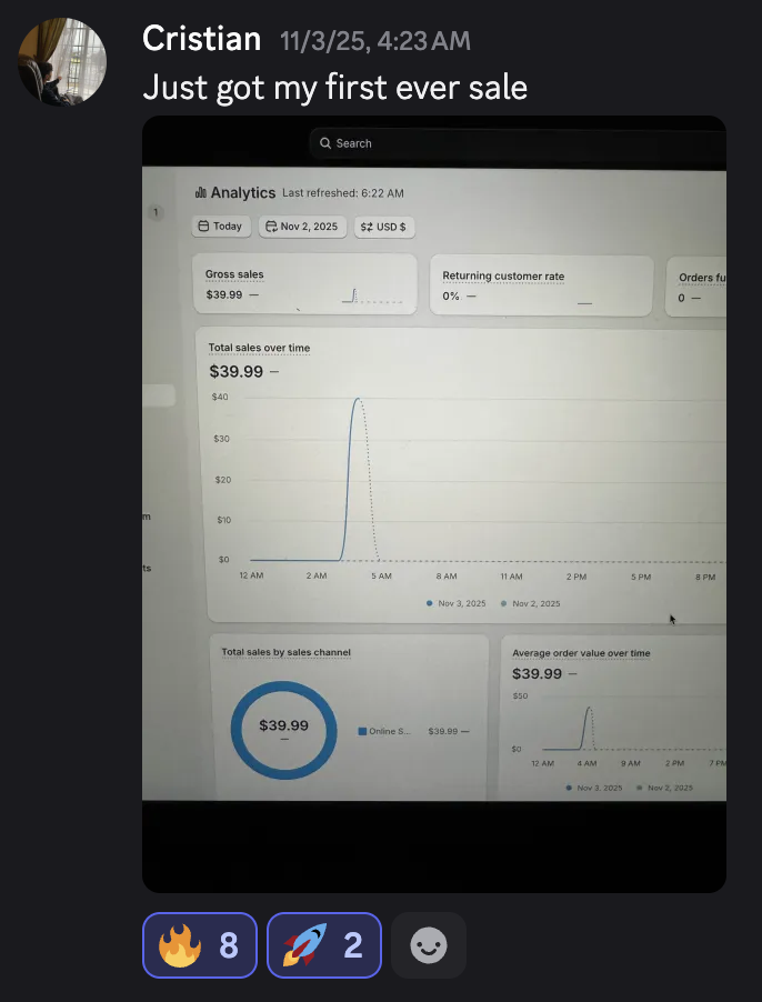 Student result screenshot