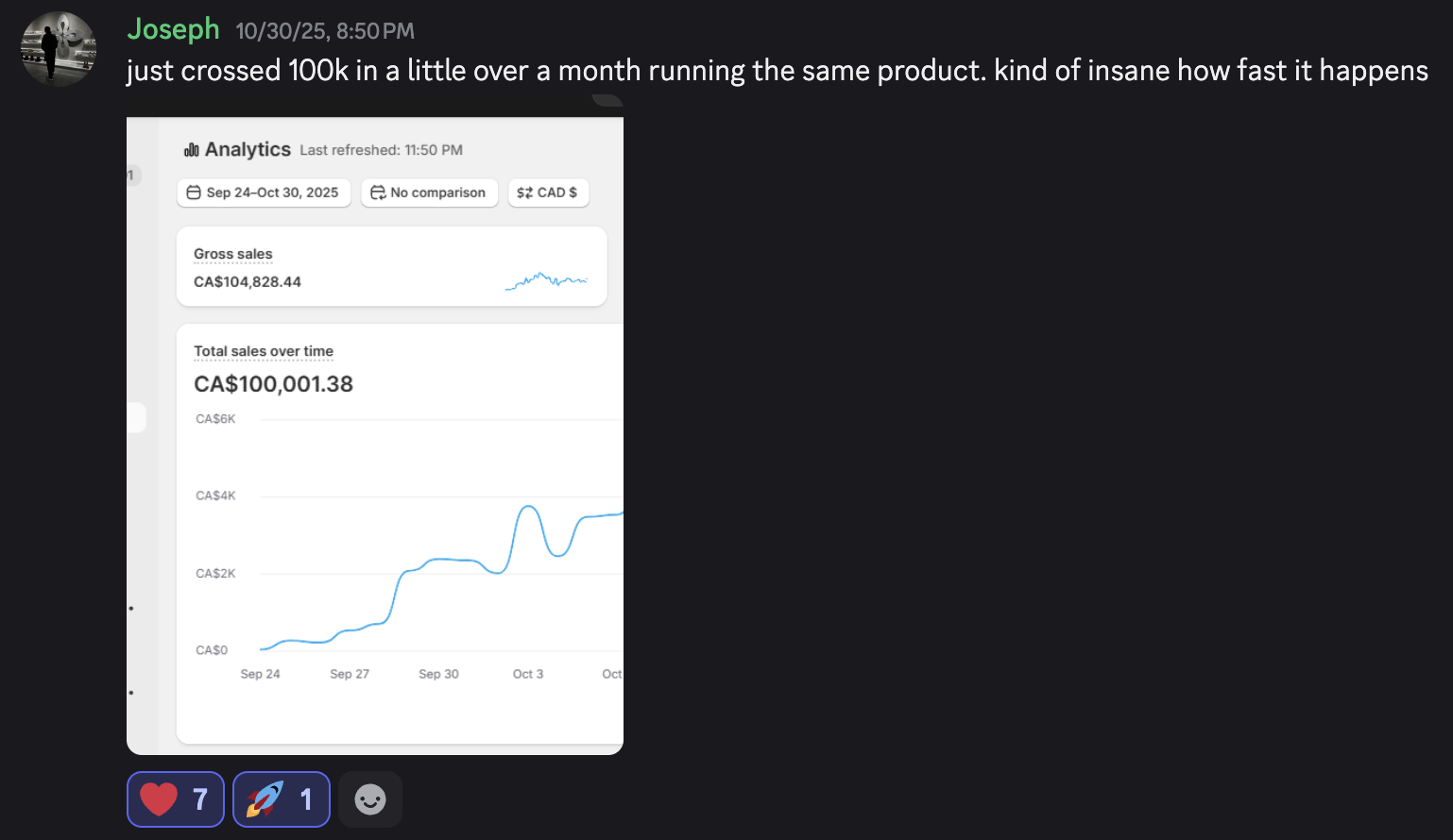 Student result screenshot